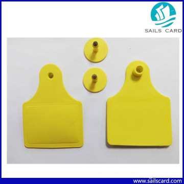 Hf Square RFID Animal Ear Tag with ABS for Tracking